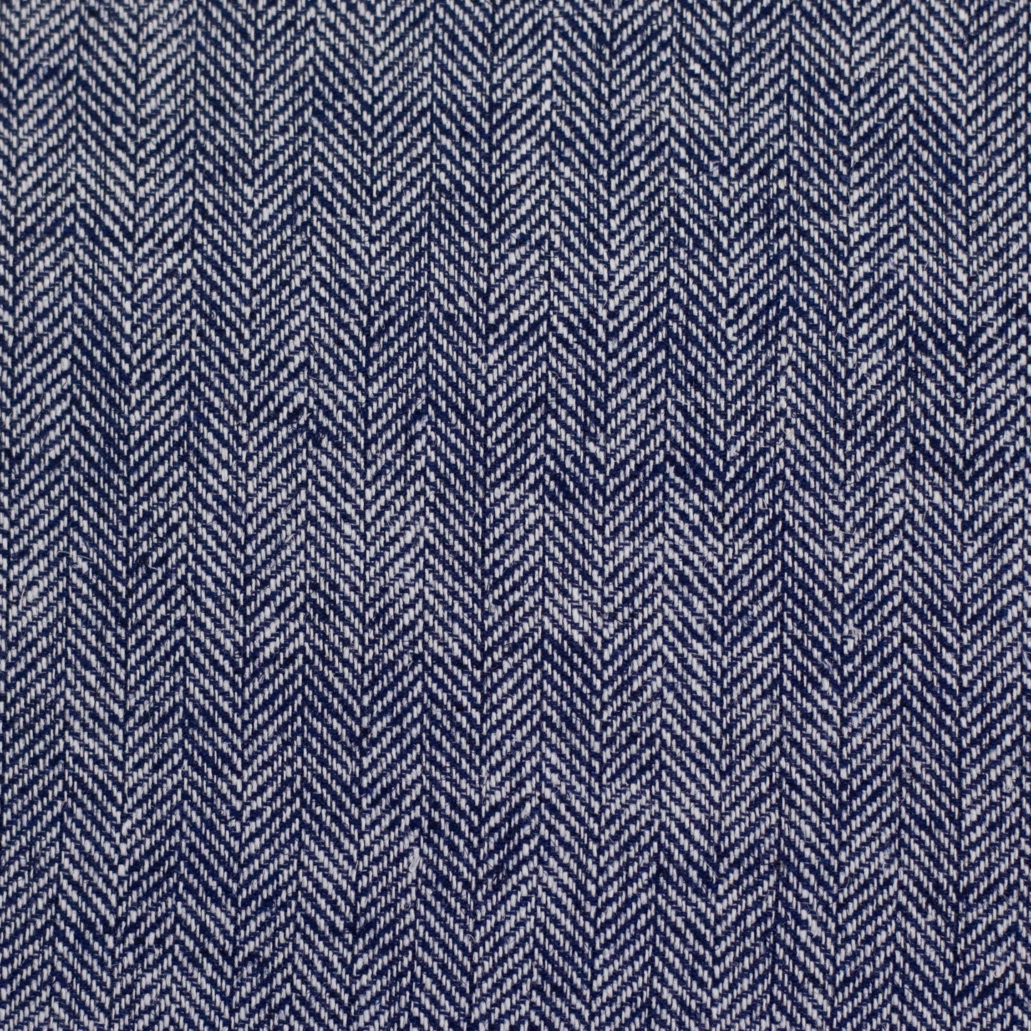 Linnen-katoen visgraat marine