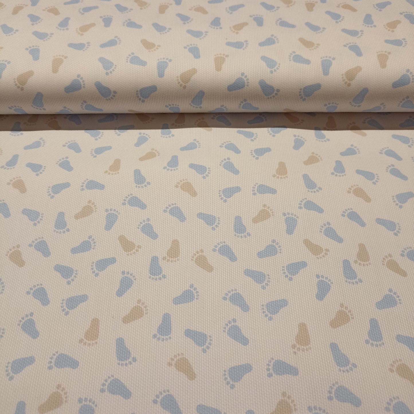 canvas babyvoetjes blauw