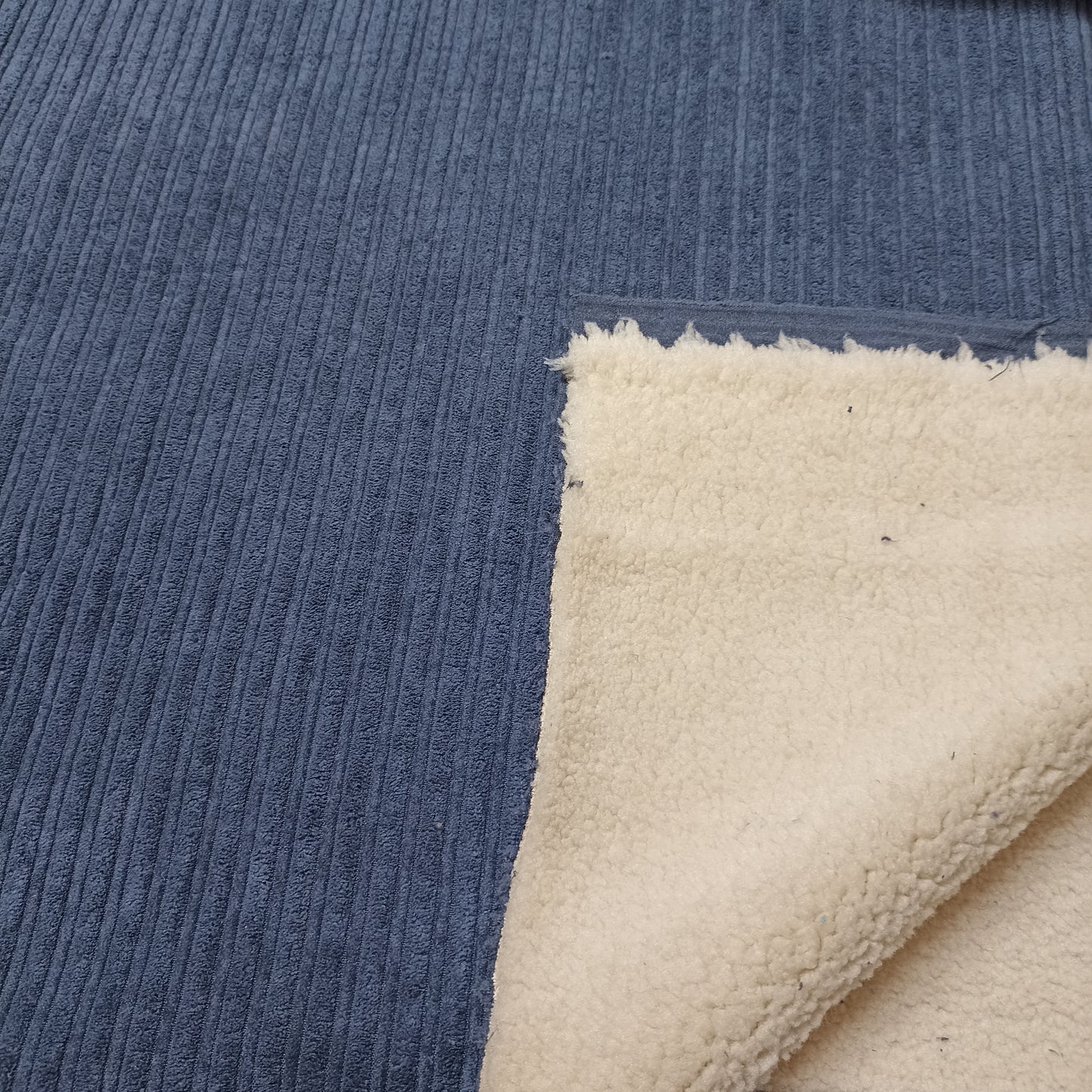 corduroy teddy double face marine