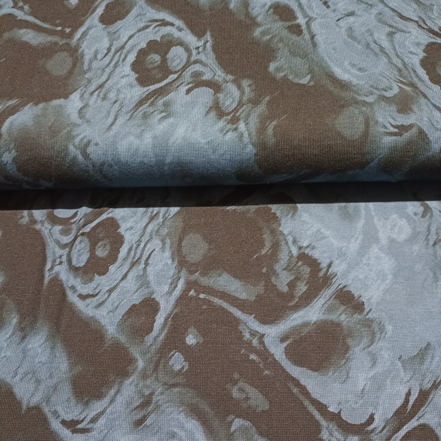 tricot gevlamd blauw