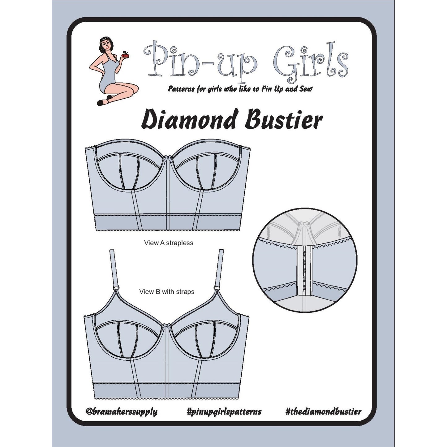 pin-up girls diamond bustier