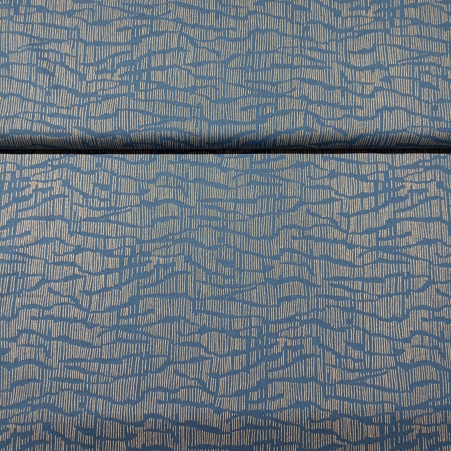 lycra gouden vlekken op nachtblauw