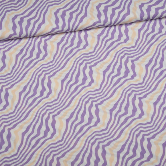 viscose pastel purple waves