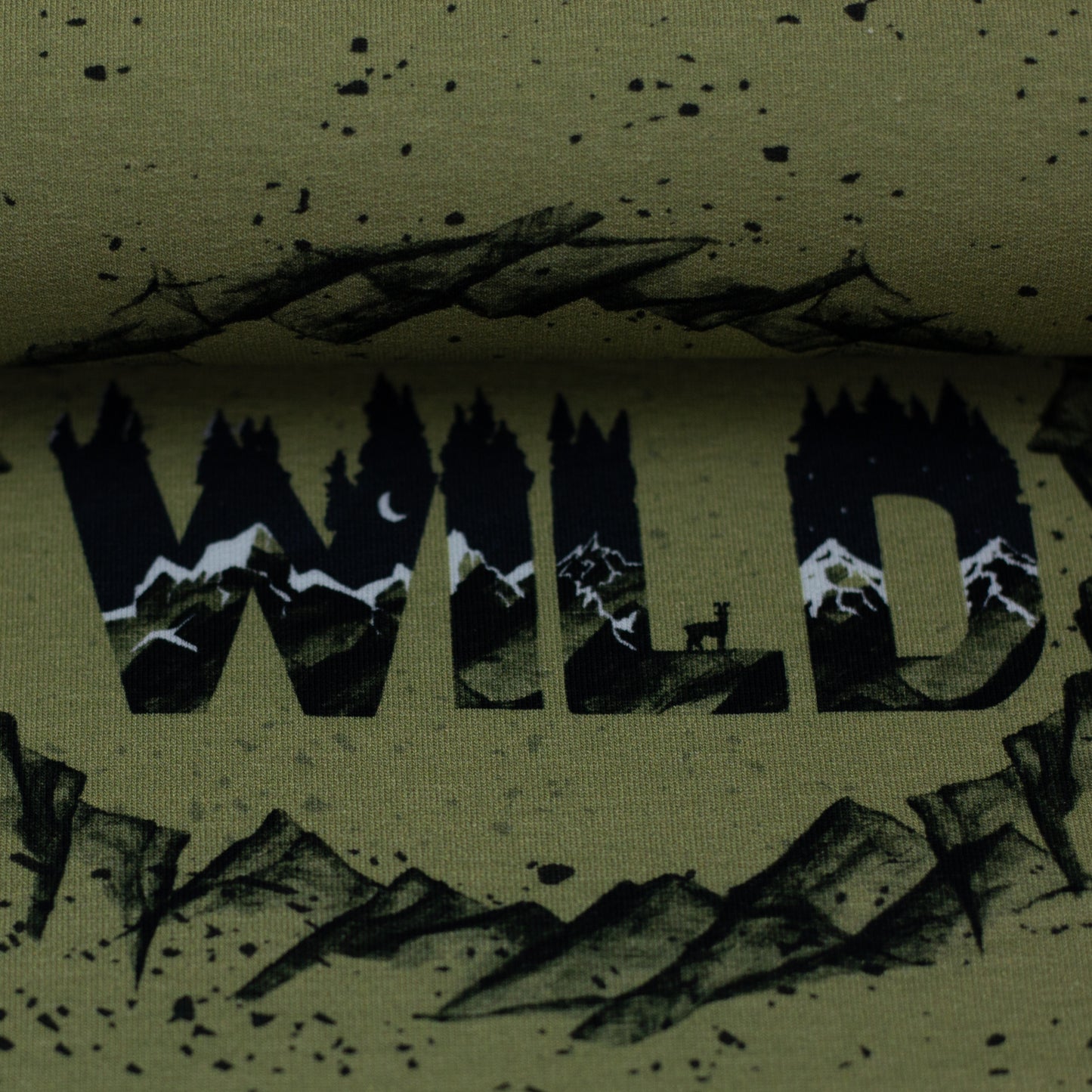 french terry paneel into the wild