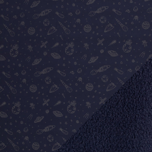 Softshell ruimte reflecterend  blauw