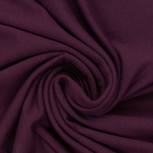 French terry/ boordstof bordeau