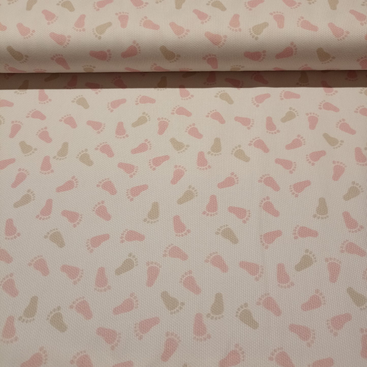 canvas babyvoetjes roze