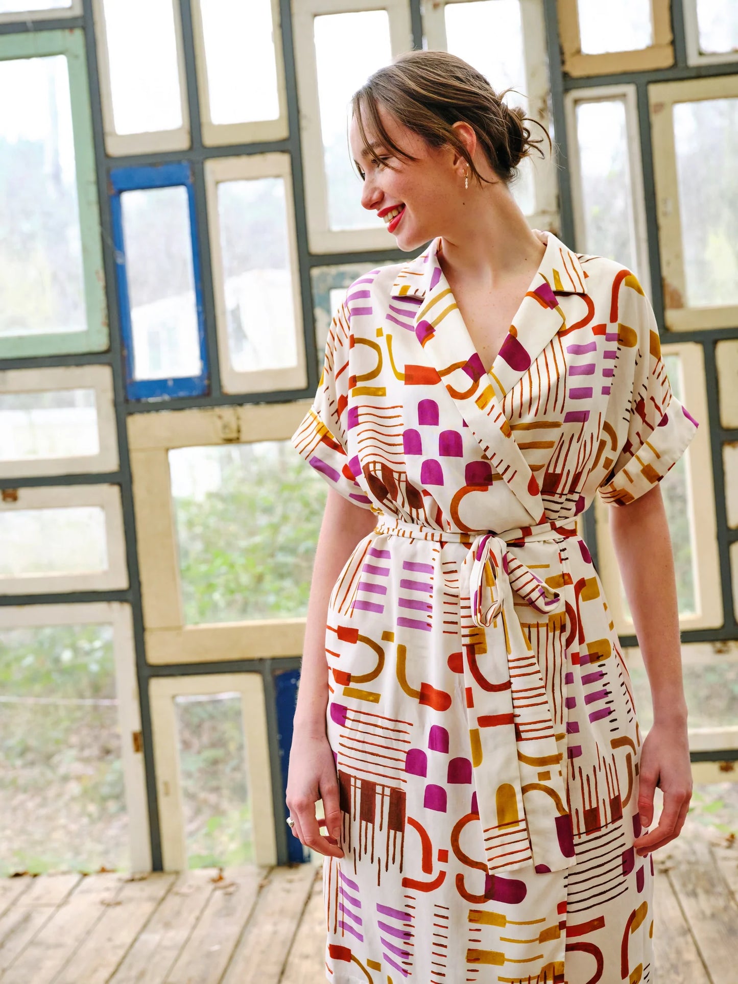 Florence overslagjurk atelier jurk