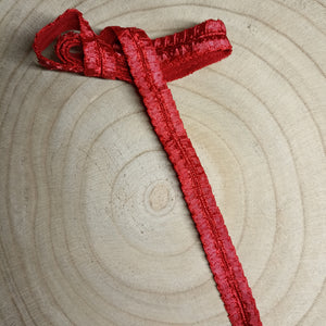 schouderband rood franjes 2 cm