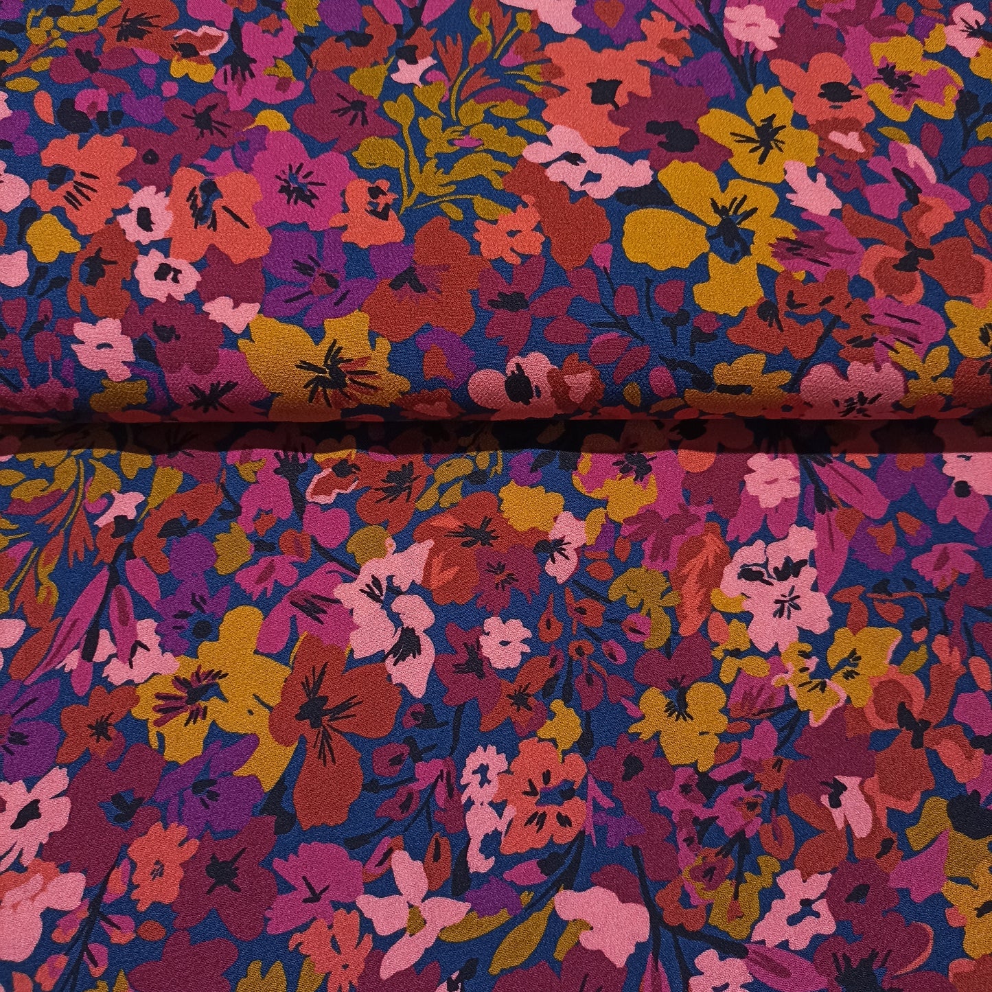 viscose crêpe  bloemen