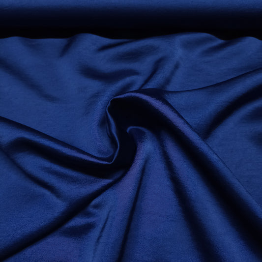 satijn viscose cobaltblauw