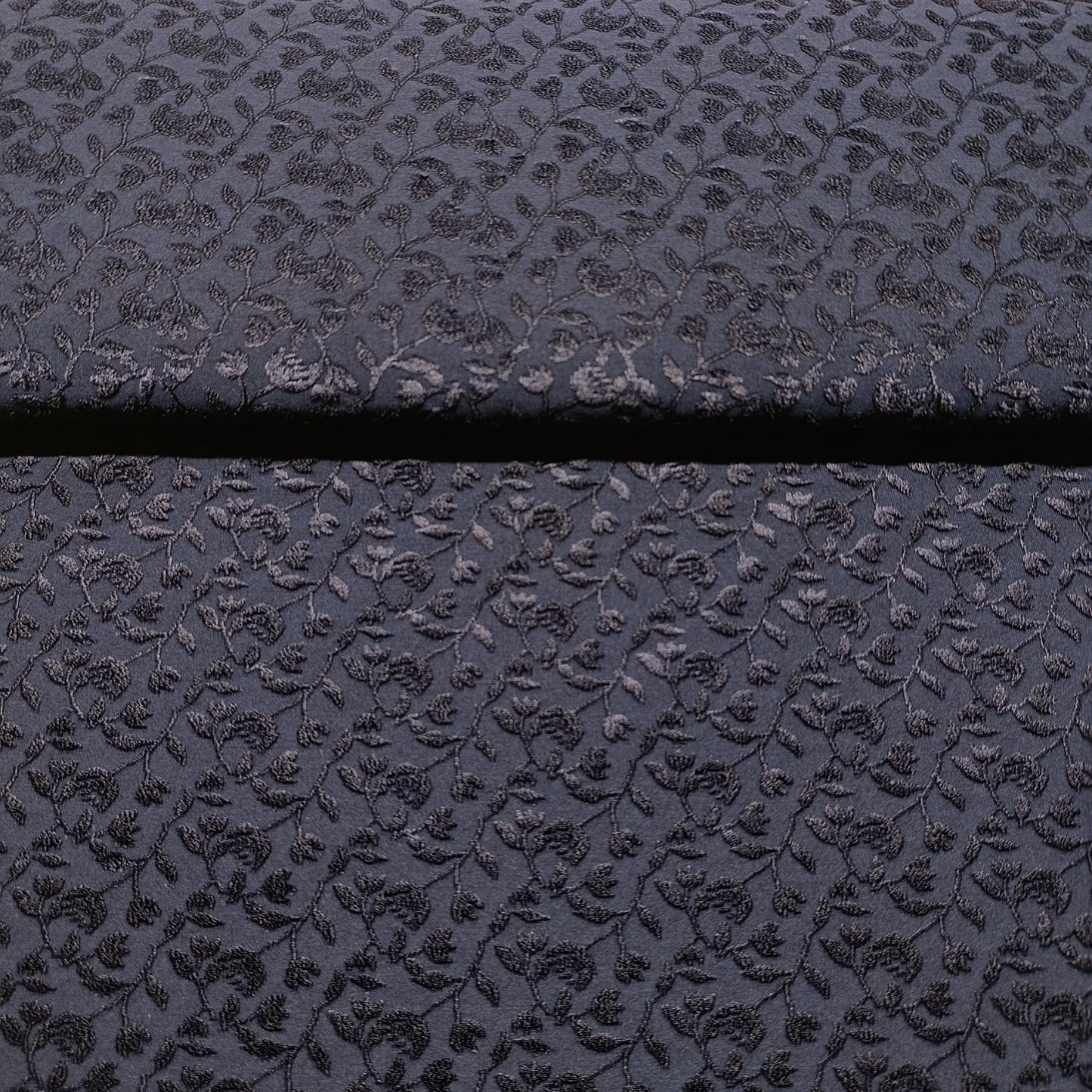 jacquard blauw bloemen deadstock comme ca