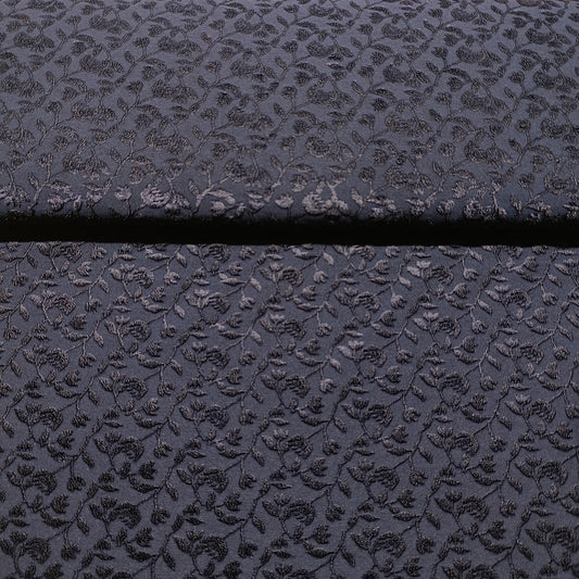 jacquard blauw bloemen deadstock comme ca