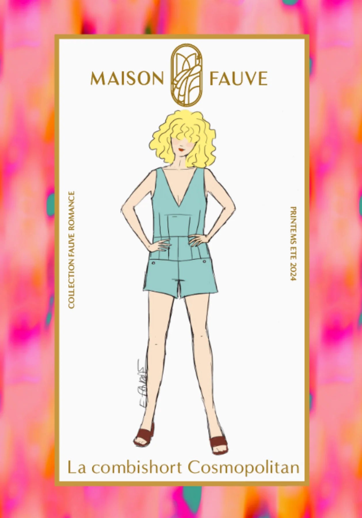 Cosmopolitan combishort maison fauve