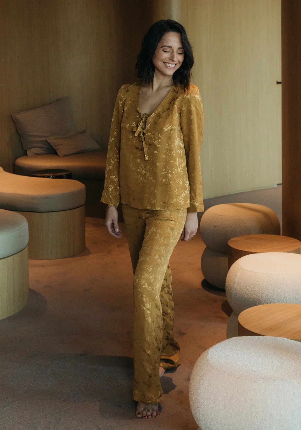 soupir pyjama maison fauve