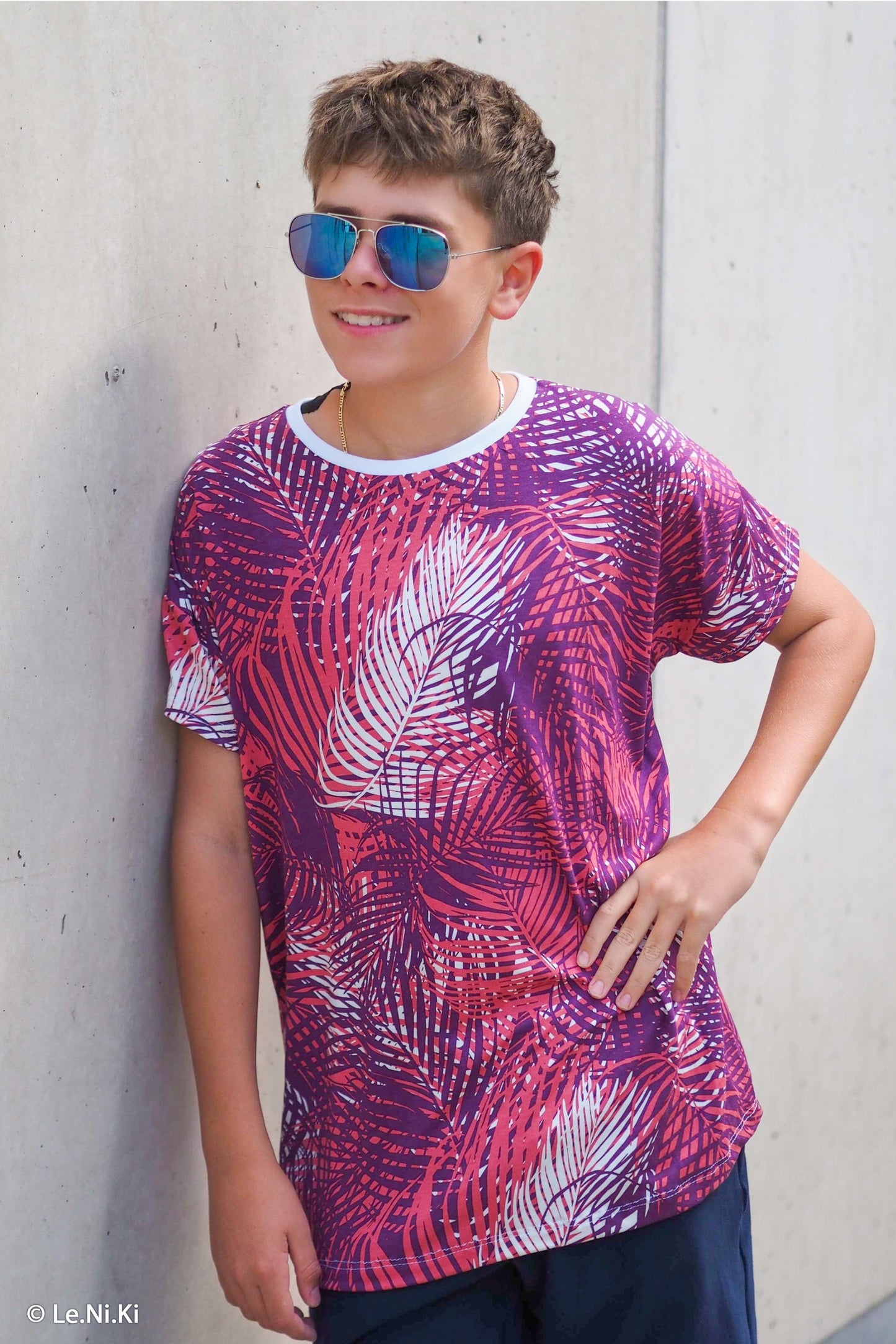 Tricot viscose palmen