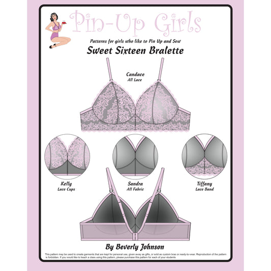 pin-up girls sweet sixteen bralettes