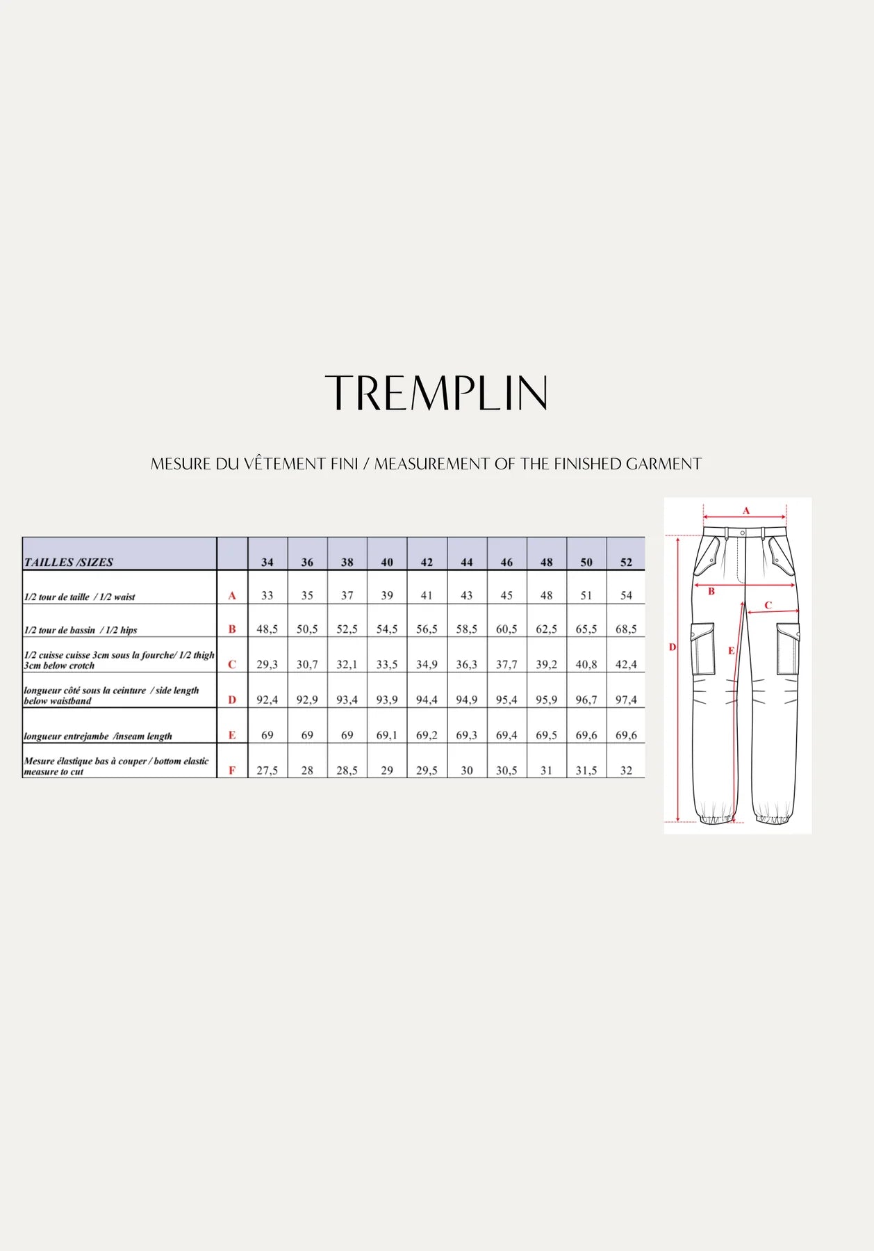 Tremplin pantalon broek maison fauve