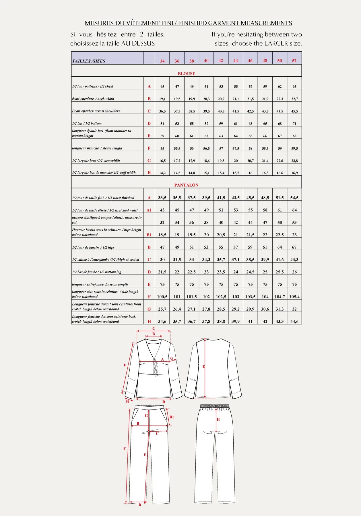 soupir pyjama maison fauve