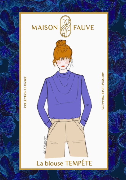 Tempête blouse maison fauve