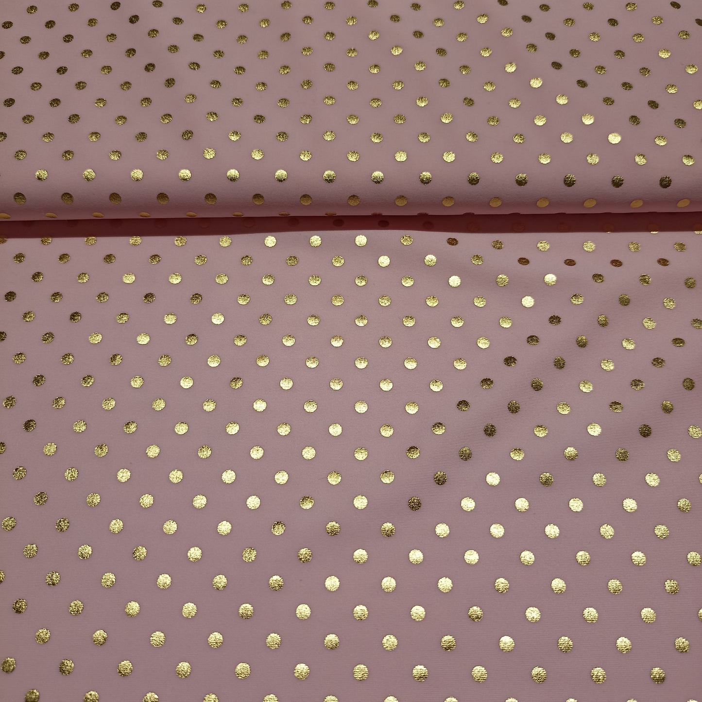 lycra gouden dots op roze