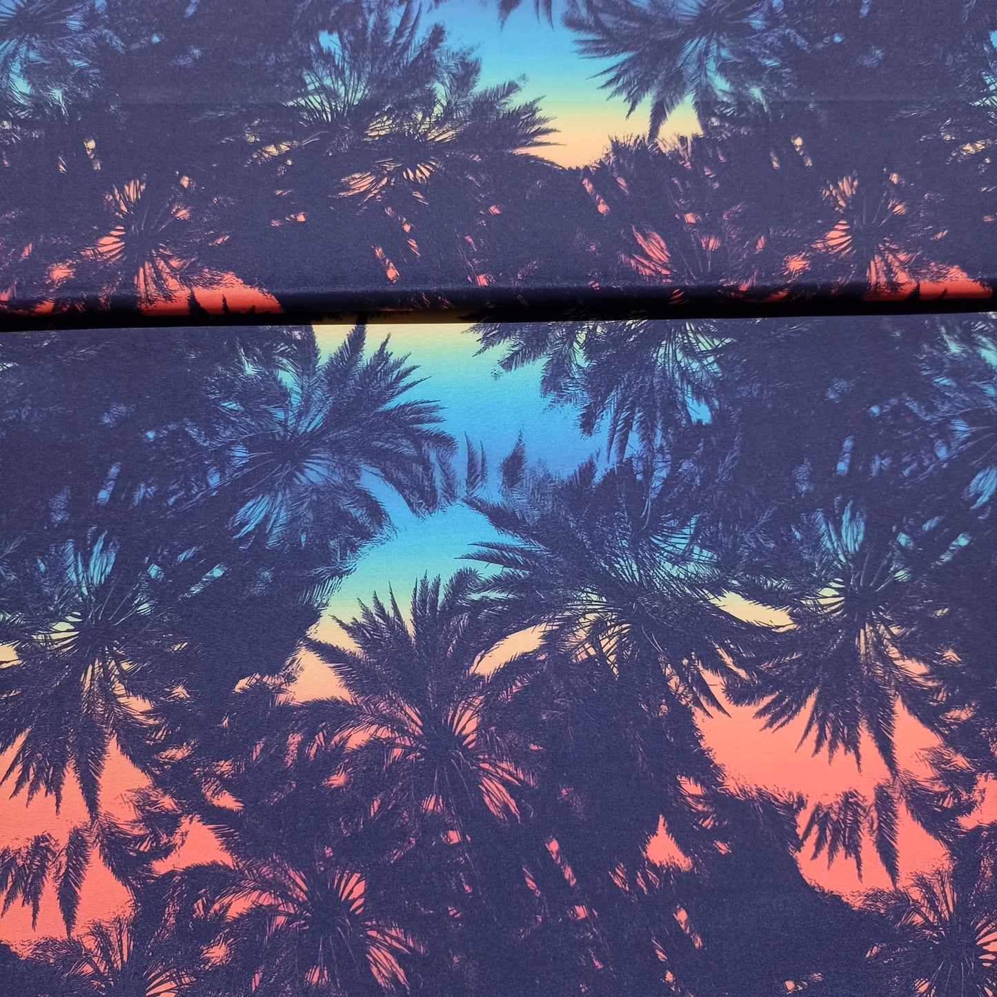 zwembroekenstof palmbomen