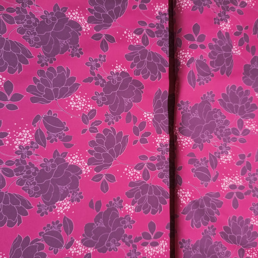 lycra bloemen op fushia