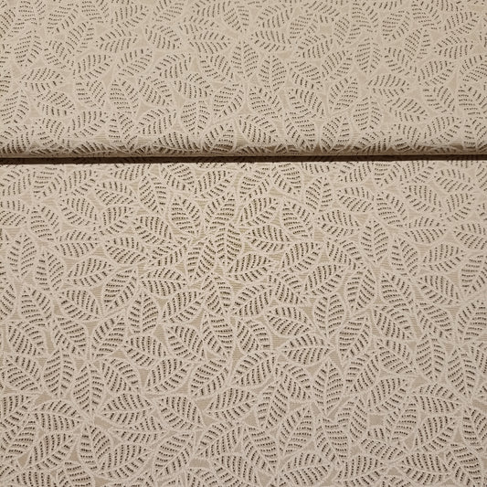 lycra bladeren op taupe achtergrond